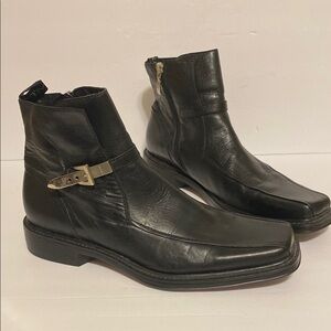 Aldo Black Leather Men's Boots